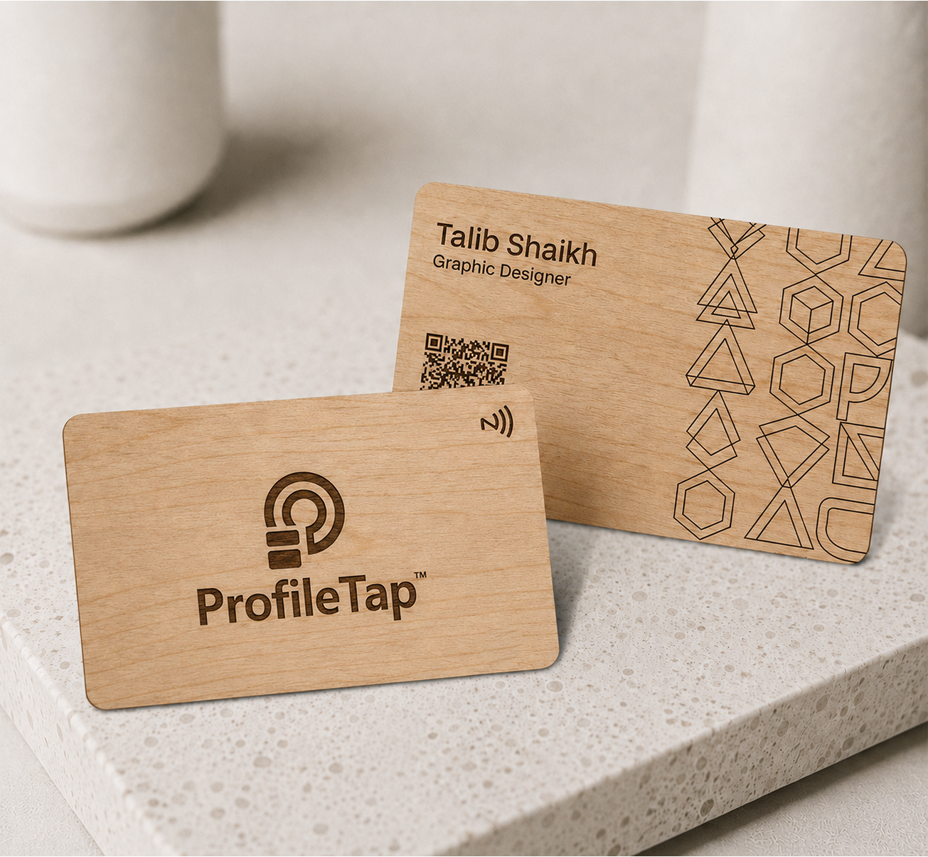 Wooden NFC Business Card