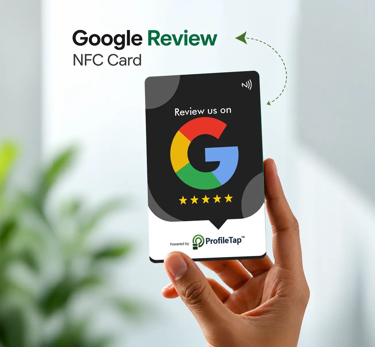 Google Review Card Black PVC