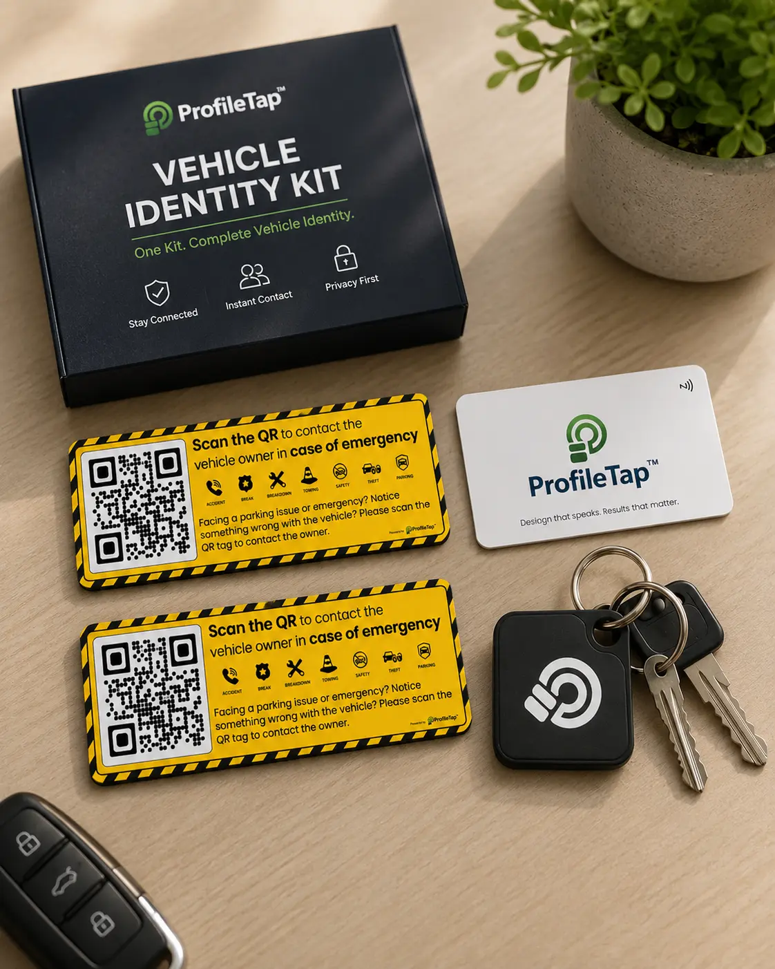 Vehicle Identity Kit for Car & Bike Owners