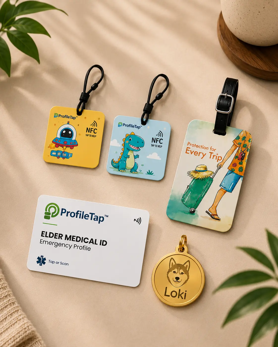 Family Safety Bundle (Pet, Kids, Elder & Luggage Tags)