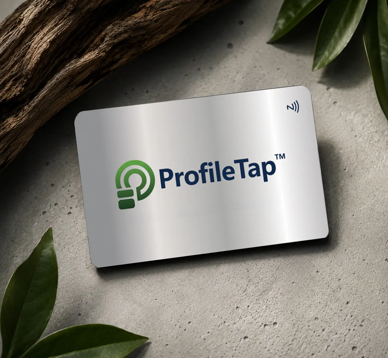 Silver Metal NFC Business Card
