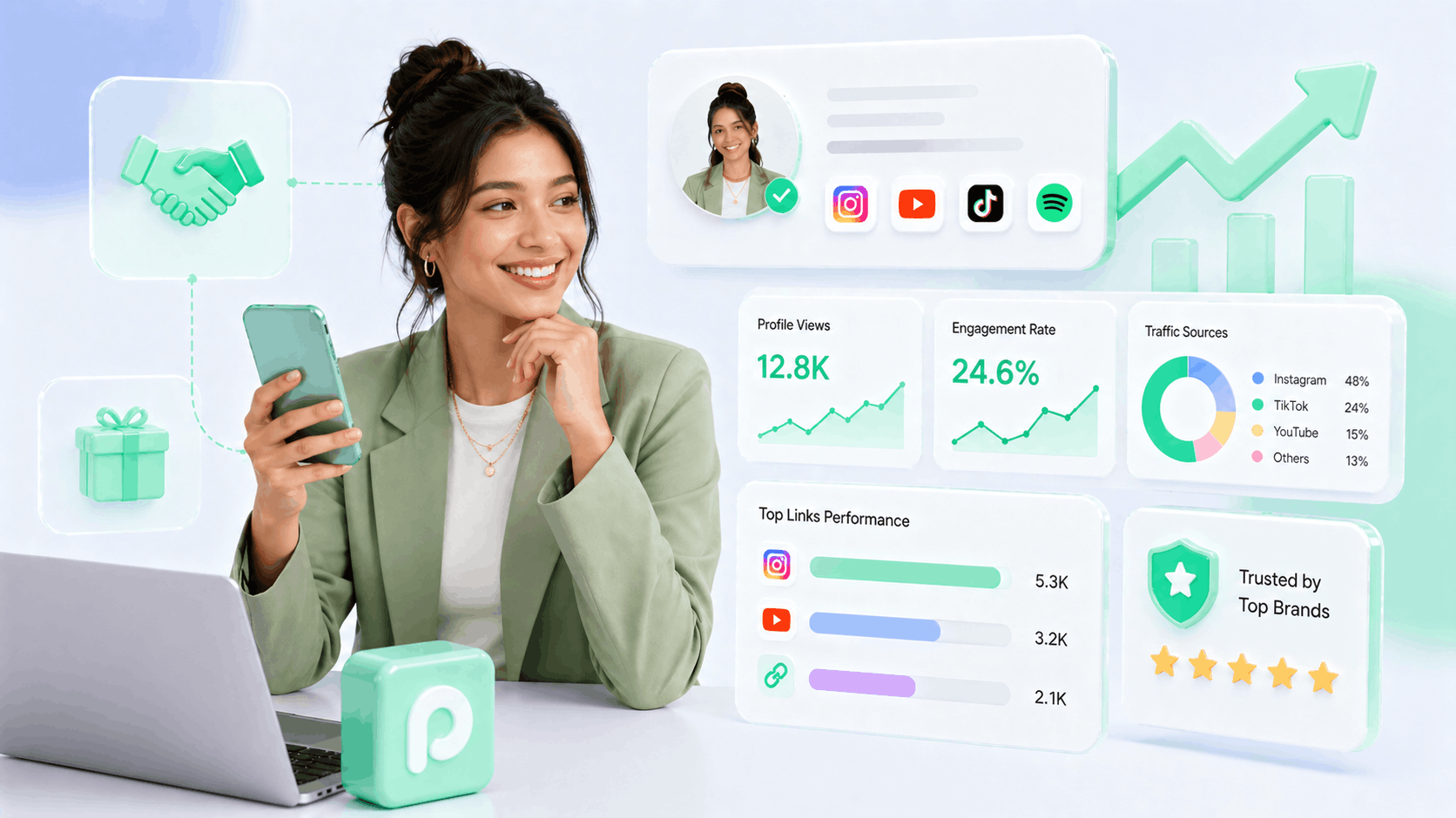 Creators working with brands