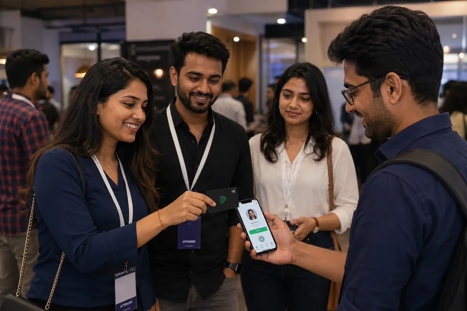 Freelancer networking with NFC card