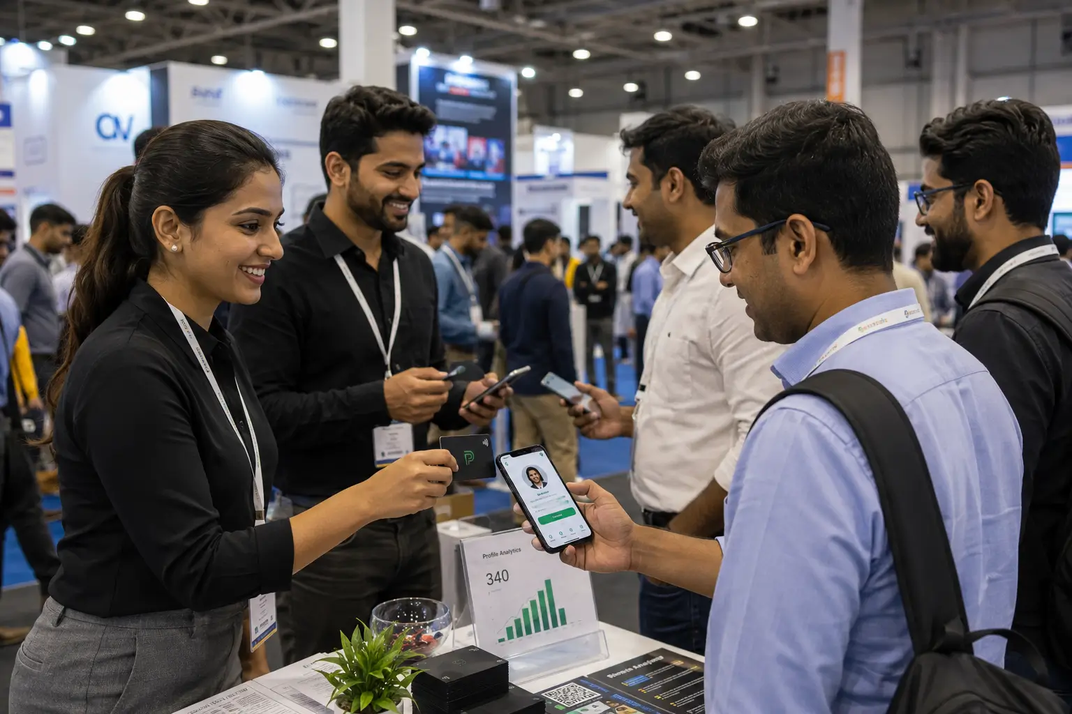 Sales team analytics dashboard after expo