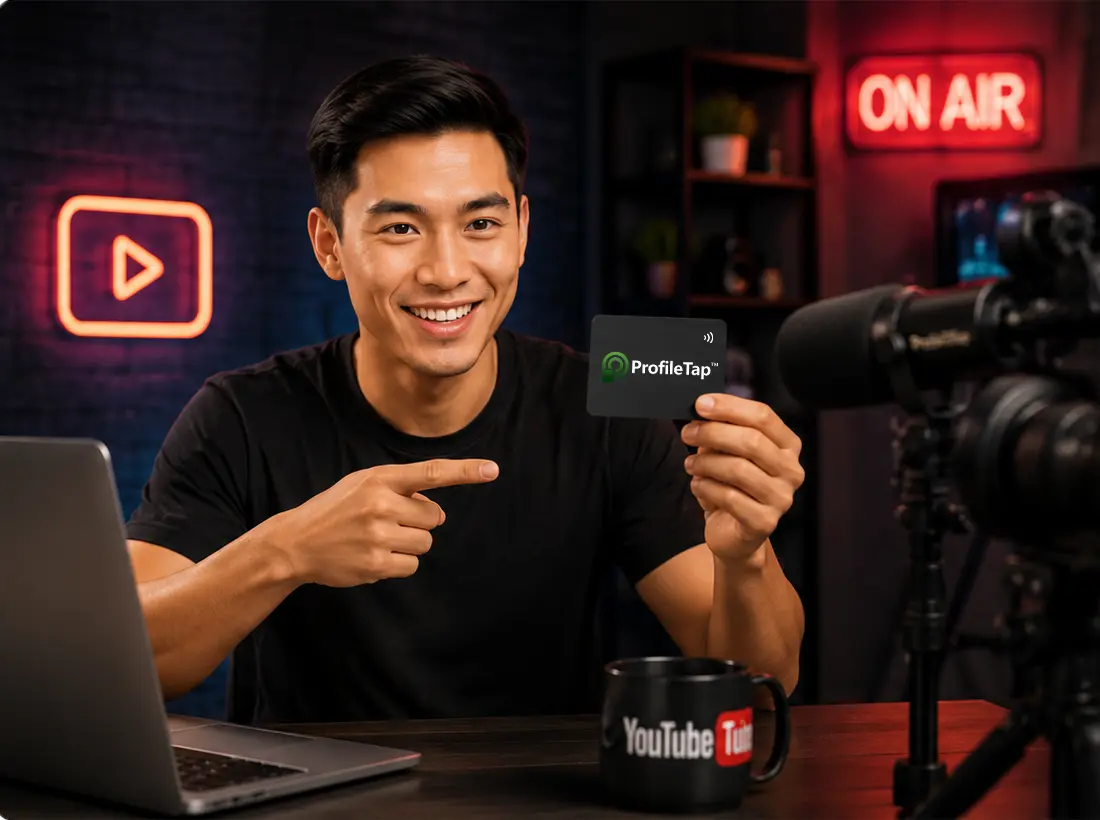 youtube creator use nfc card