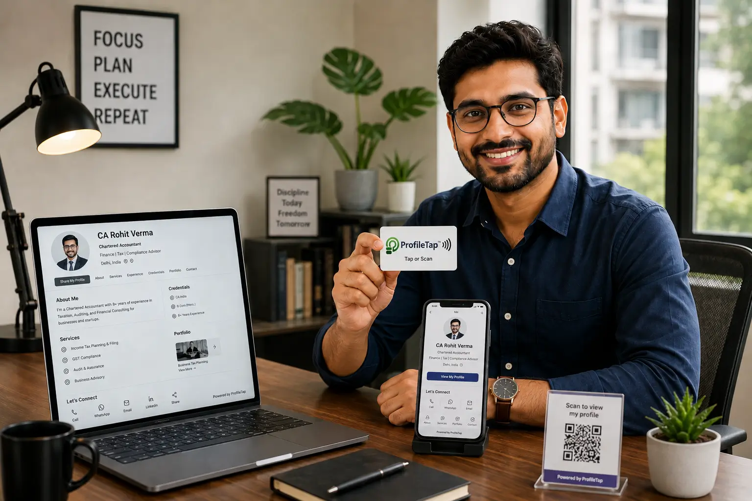 Freelancer using digital profile