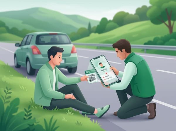 Emergency medical help via QR