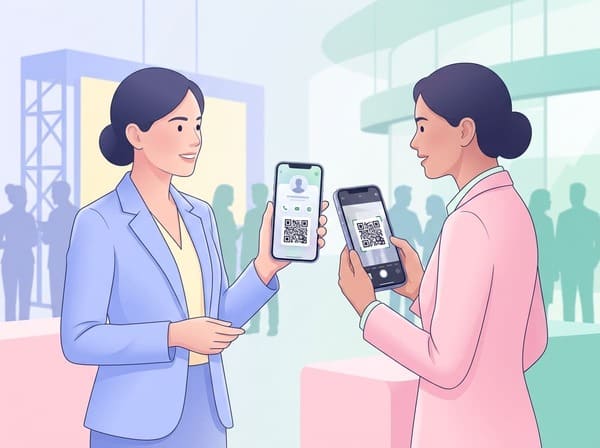 International travel networking with QR