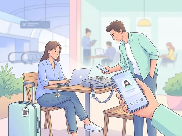 Digital nomad with travel profile